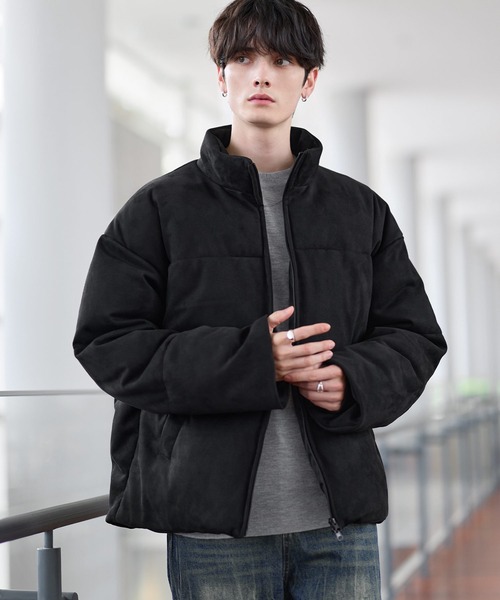 セール】ハイネック中綿ショートジャケット(600フィルパワー)（ダウン