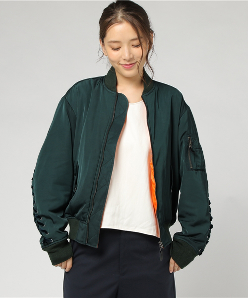 G.V.G.V.】LACE UP MA-1 BLOUSON（ブルゾン）｜G.V.G.V.（ジーヴィー