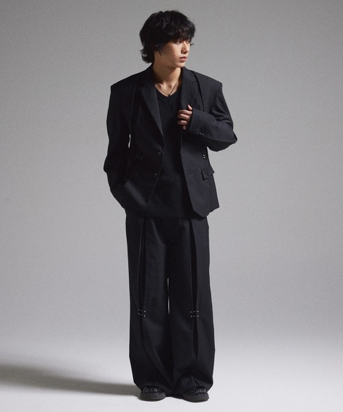 GRANCY】Pierced Tuck Tailored Jacket / ピアスデザインタック