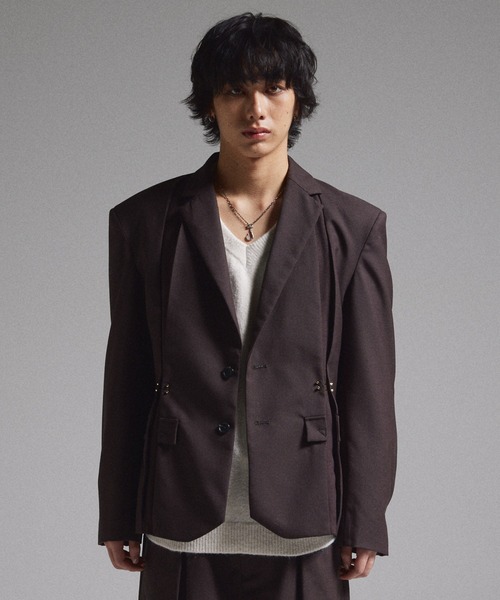 GRANCY】Pierced Tuck Tailored Jacket / ピアスデザインタック
