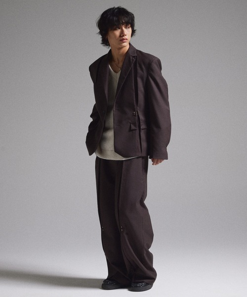 GRANCY】Pierced Tuck Tailored Jacket / ピアスデザインタック