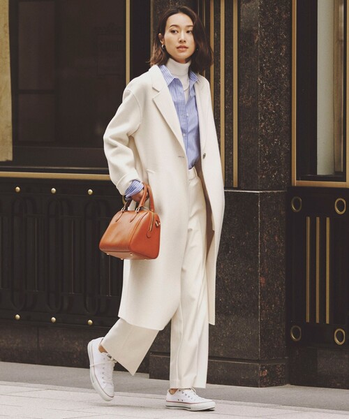 セール】ウールリバー ロングコート（チェスターコート）｜23区 L