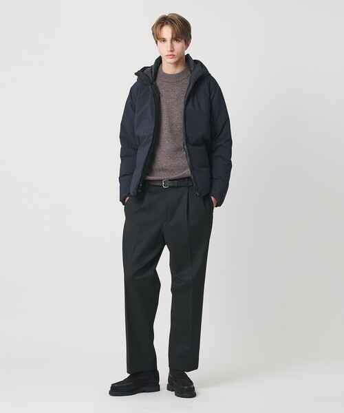 小松マテーレ シャンブレー フード ダウンジャケット 700FP 撥水機能