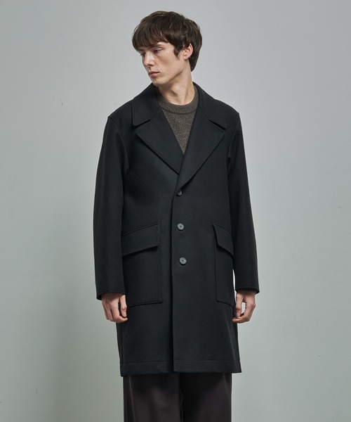 セール】【ATON】SUPER 160S DOUBLE SAXONY SEMI DOUBLE COAT／軽く