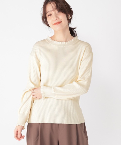 12ゲージプチフリルハイネックプルオーバー（ニット/セーター