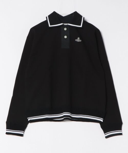 セール】ｵｰｶﾞﾆｯｸBD裏毛ﾎﾟﾛ衿ﾄｯﾌﾟ（Tシャツ/カットソー）｜Vivienne