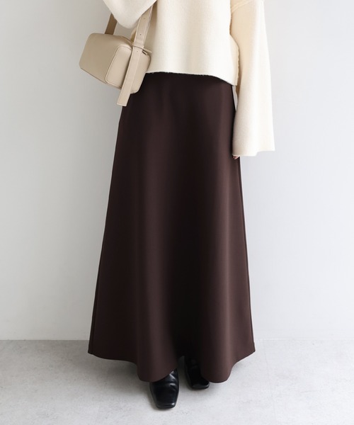 セール】裏起毛ポンチフレアスカート（スカート）｜evernavy（エバー