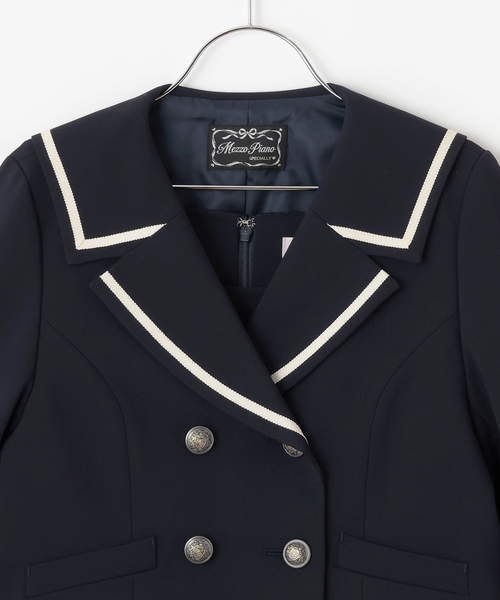 セーラーショートジャケット&ジャンパースカートセット（スーツセット