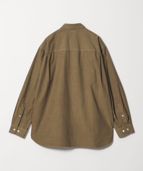 Steven Alan＞ ガーメントダイ ポプリン レギュラーカラー シャツ