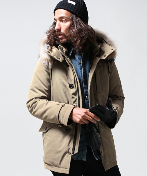 ナノユニバース N-3B 西川ダウン モッズコート NANO universe（ナノ