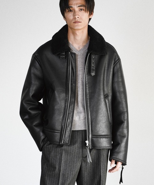 B-6 FAUX MOUTON BLOUSON（ブルゾン）｜WYM LIDNM（ウィム バイ リドム