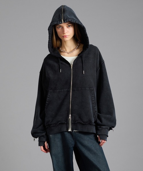 セール】MULTI GIMMICK DESIGN DOUBLE ZIP PARKA/マルチギミック