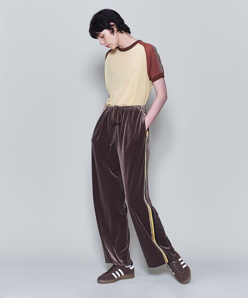 6（ロク）の「＜6(ROKU)＞ベロア3ライン パンツ（その他パンツ）」 - WEAR