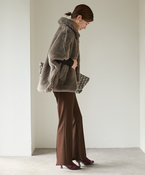 セール】TICCA（ティッカ） Woolファーポンチョ 0243410033（ポンチョ