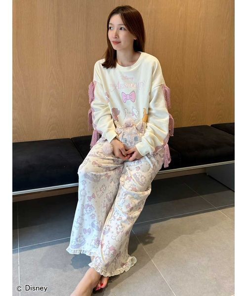セール】【The Aristocats】総柄ロングパンツ（ルームウェア/パジャマ
