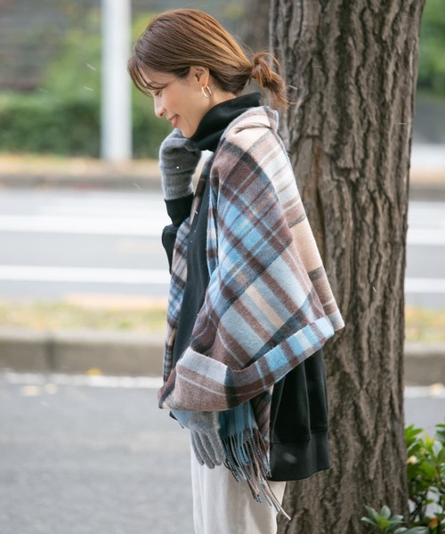 VERY RARE‼️RRL ウール ストール ウールマフラー オンプレーチェック