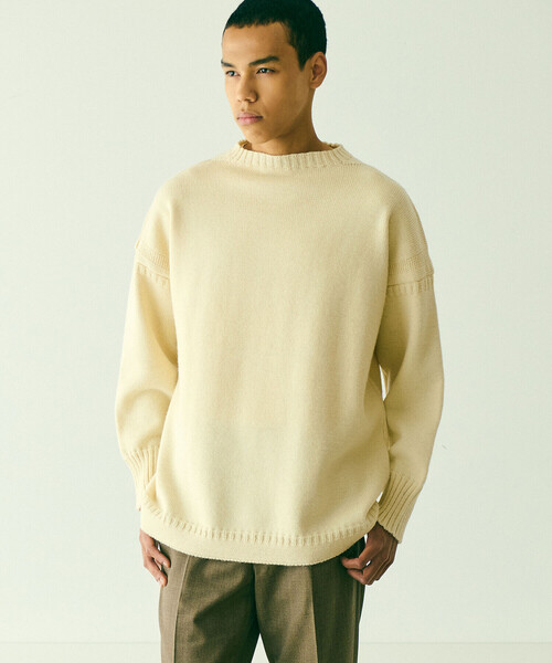Le Tricoteur | 〈別注〉トラディショナル ウールガンジーセーター