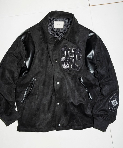 HARE（ハレ）の「【HARE×hxcyyd】ワッペンスタジャン(HARE