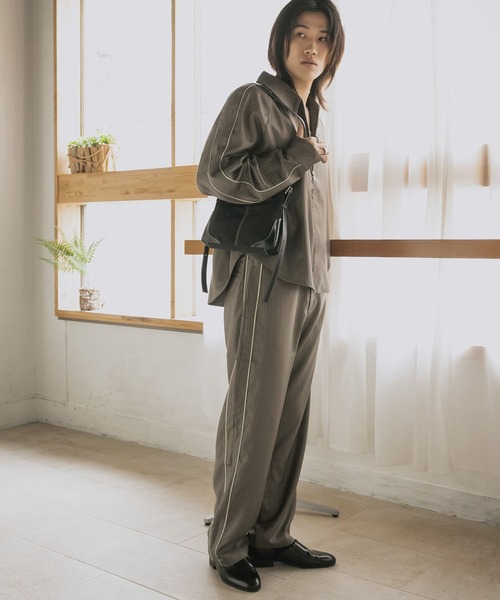 セール】サイドラインピンストライプスラックス（その他パンツ