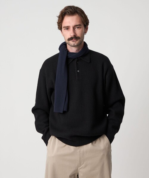 セール】＜Steven Alan＞ オーストラリアンラムズウール ポロカラー