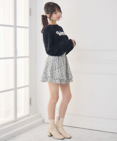 セール】ラメツイードミニSK（スカート）｜ems excite（エムズ