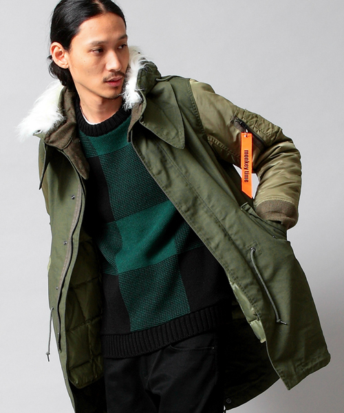 MONKEY TIME（モンキータイム）の「MT∴ MA-1 スリーブ+モッズコート