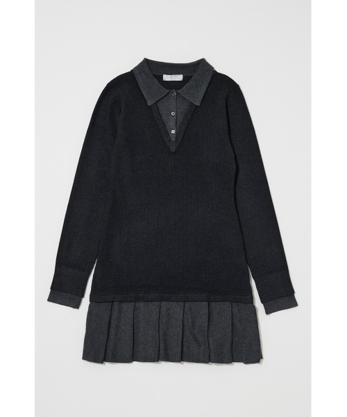 26年SS新作】LAYERED KNIT ミニドレス（ワンピース）｜MOUSSY