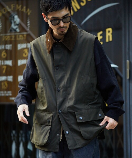 Barbour（バブアー）の「Barbour/バブアー 別注 BEDALE VEST/ビデイル