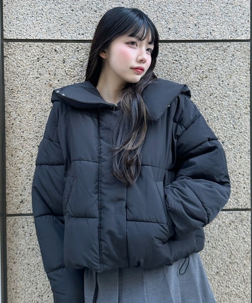 セール】ビッグカラー 中綿 ダウンジャケット（ダウンジャケット