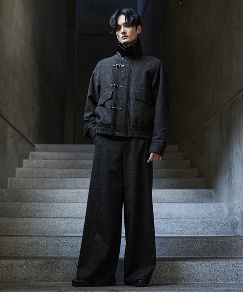 CLEL（クレイル）の「【CLEL】Wool Blend Herringbone Tweed Fireman