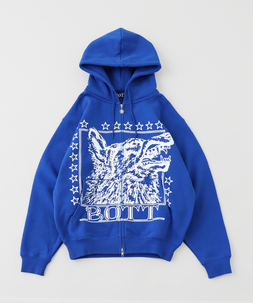 BoTT / ボット WOLF ZIP HOODIE（パーカー）｜BOTT（ボット）の