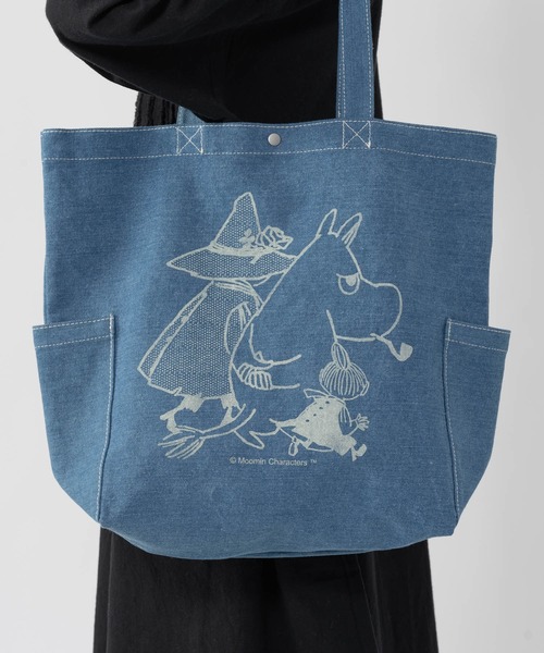 MOOMIN（ムーミン）の「MOOMIN / ムーミン デニム トートバッグ MM6723