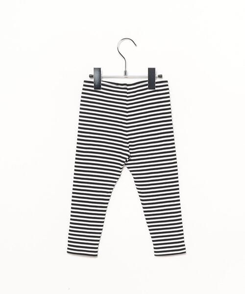 アニエスベーの黒と白の水玉模様 ベビーパンツ アニエスベーの黒と白の