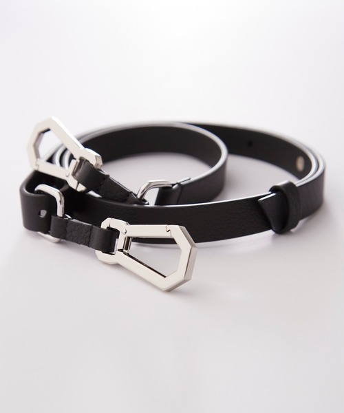 GRANCY】Carabiner Design LeatherBelt / カラビナデザインレザー