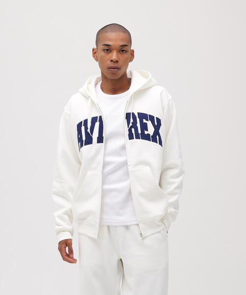 DAILY/デイリー】ZIP UP SWEAT PARKA LOGO / ジップアップ スウェット