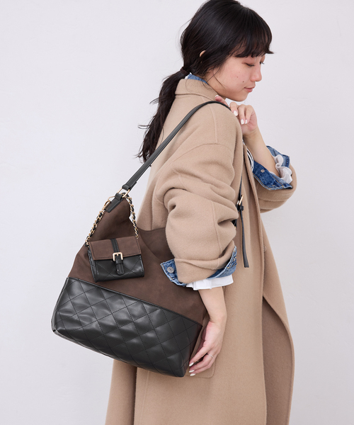 SLOBE IENA ポーチ付きキルティングバッグ（ショルダーバッグ）｜SLOBE