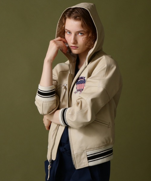 SIGNATURE HOODED LEATHER / シグネチャーフードレザージャケット