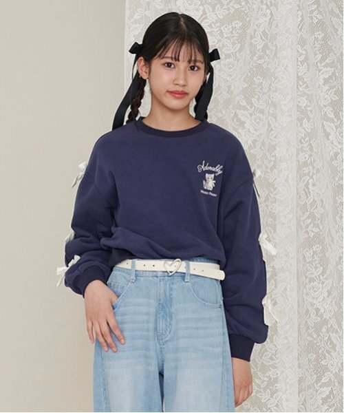 mezzo piano Junior（メゾピアノジュニア）の「タックスリーブリボン