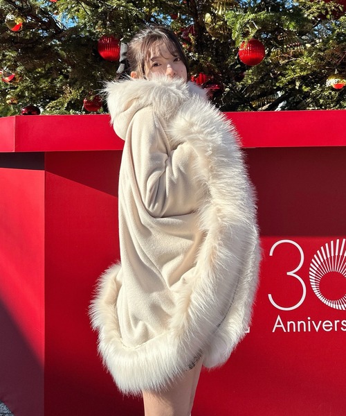 セール】【ZOZO限定】フードファーケープコート（その他アウター