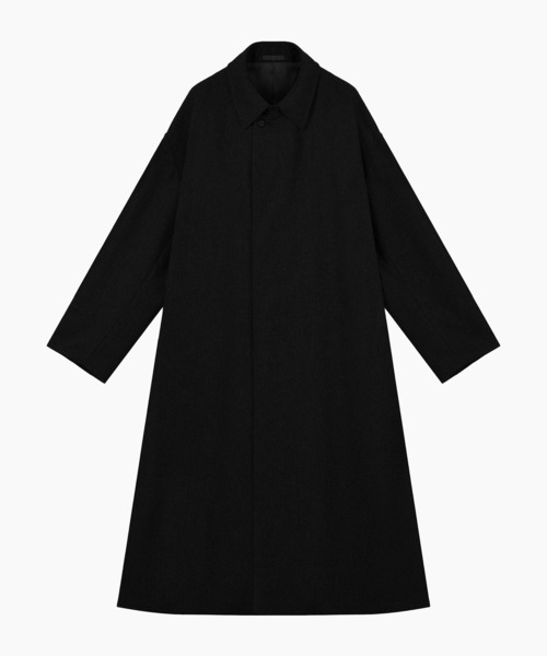 WOOL FLANNEL SOUTIEN COLLAR COAT（ステンカラーコート）｜LAD