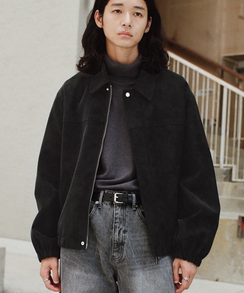 FAUX SUEDE ZIP BLOUSON（ブルゾン）｜WYM LIDNM（ウィム バイ リドム