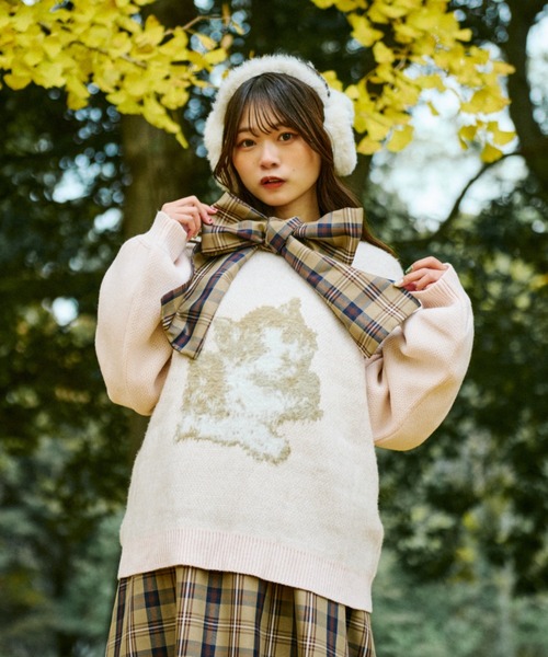 セール】【クティールとレトロ】アソートネコジャガードニット（ニット