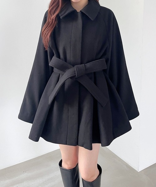 Heather（ヘザー）の「マルチWAYケープミドルコート 139054（ステン