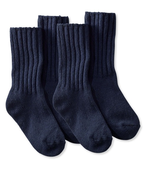 メリノウール・ラグ・ソックス、2足セット 10'（長さ約25cm