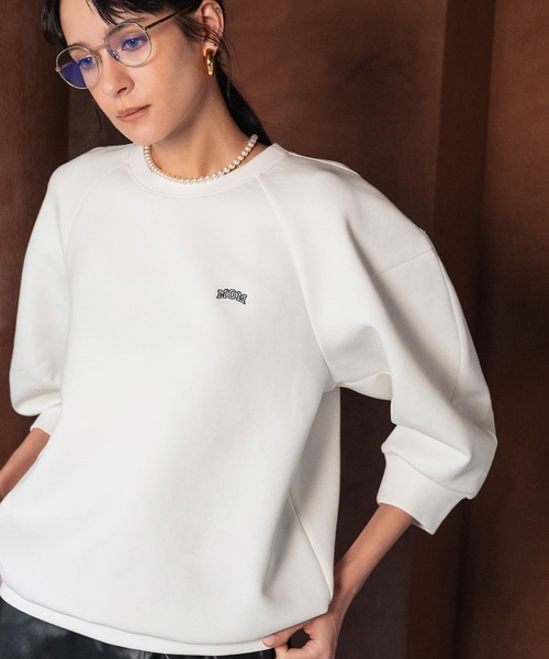 セール】【2026SS】ロゴ刺繍 ラグランスリーブ スウェット トップス