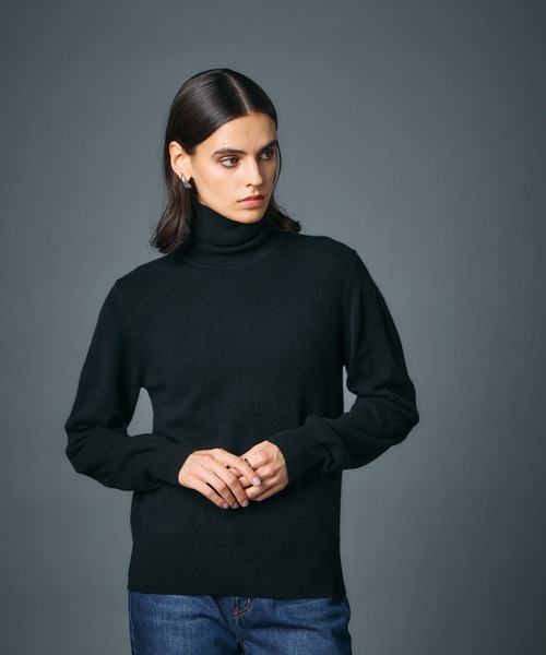 CASHMERE100%】カシミヤタートルネックニット（ニット/セーター