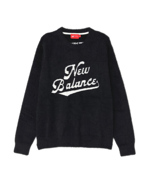 セール】【new balance golf】スクリプトロゴ フェザーヤーン クルー