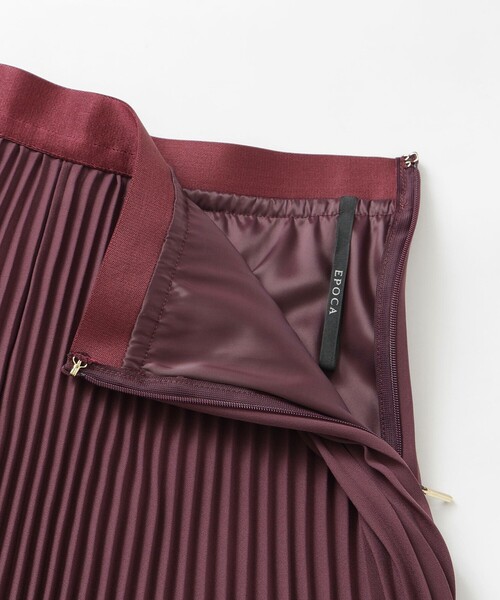 セール】レースコンビパウダリージョーゼット プリーツスカート