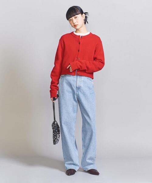 RED CARD ダークブルー ストレートデニムパンツビギンBegin