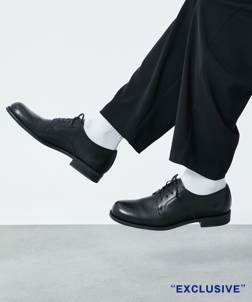 PADRONE パドローネ / STUDIOUS限定 DERBY PLAIN TOE SHOES /ダービー